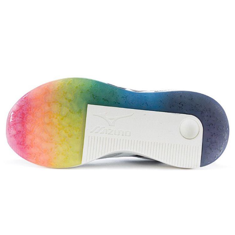 Mizuno Pi Splicing Casual Fabric Mesh Cushioning Low-Top Running Shoes Unisex Sneakers Black White D1GH201403