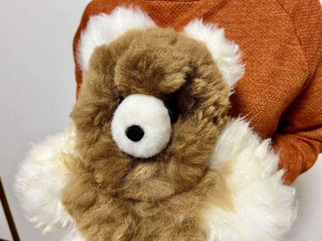 [USED] Alpaca Teddy Bear, 100% Baby Alpaca, Large Size