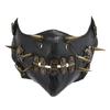 Gothic Punk Spiked Skull Face Mask Stylish costume Accessory Face Covering for Halloween Event and Themed Performances