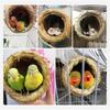 2025 Parrot Nest Straw Bird Nest Natural Handmade Warm Pigeon House Bedroom Courtyard Bird Cages Supplies Bird Cage Accessories
