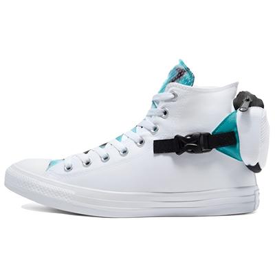 Chuck Taylor All Star Abrasion Resistant Trend High Top Canvas Unisex White Light Blue