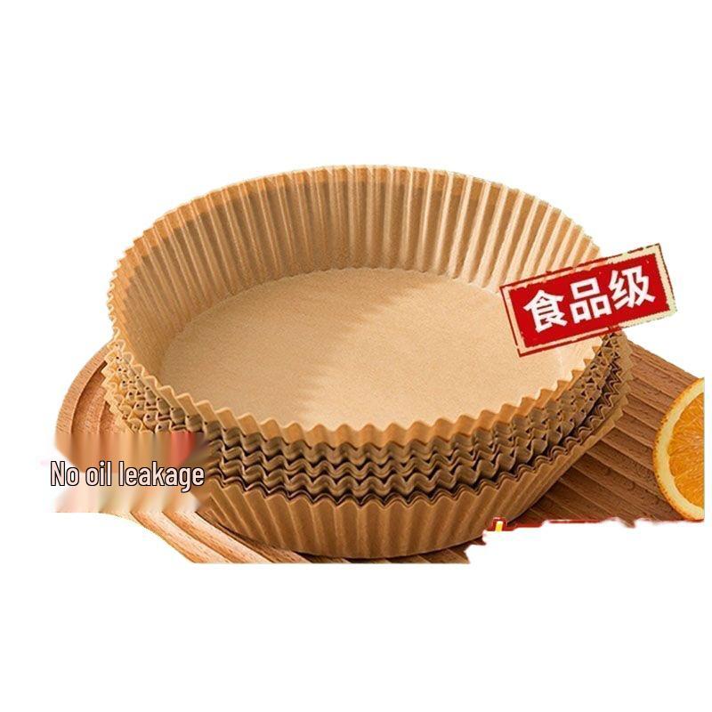 High-Temp Resistant Silicone Oil-Absorbing Air Fryer Paper Tray for Oven & BBQ