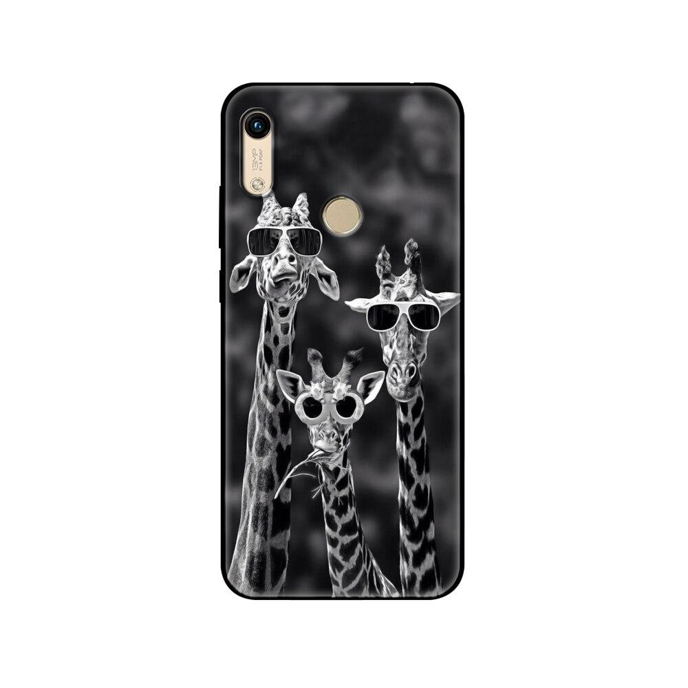 Für Honor 8A Hülle Für huawei Honor 8A prime Hülle Silikon TPU Rückseite Handyhülle schwarze TPU Hüllepink Anime Weltraum Auto