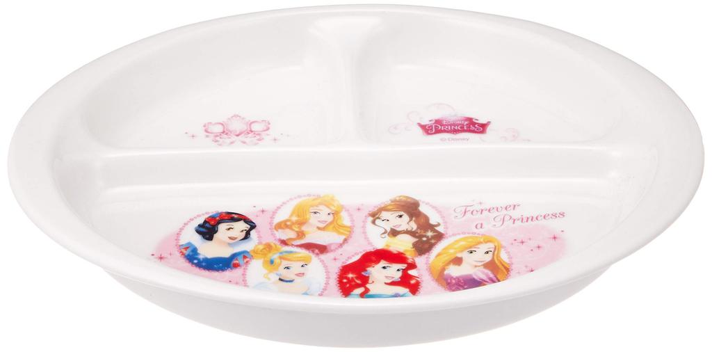 New Disney Princess Lunch 114118 Plate, White, 23cm, Children's Tableware,