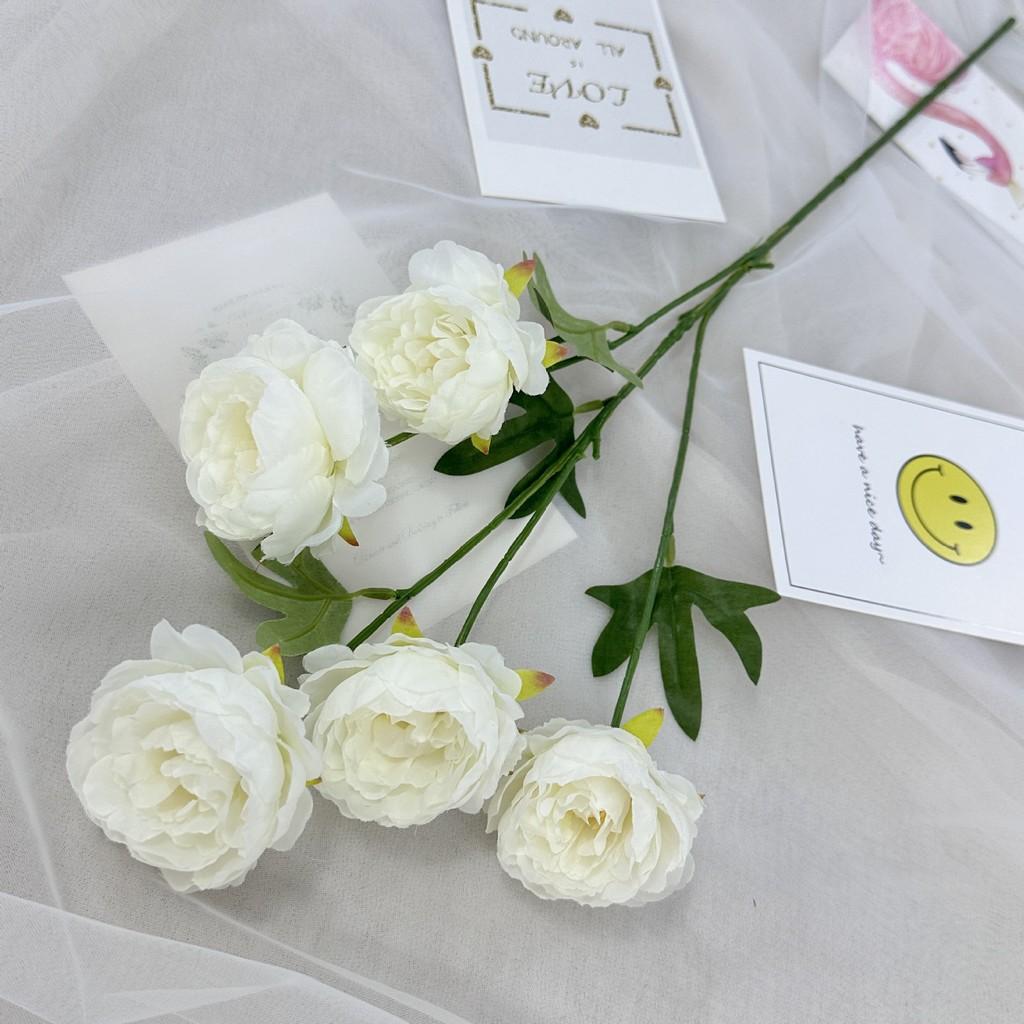 Peony Flower Artificial Wedding Hotel Restaurant Decoration Desktop Ornament