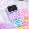 10 Grids Colorful Glass Beads, Beads Assortments Kit Spacer Small for Jewelry Making