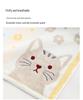 Cartoon Cat Embroidered Yarn-Dyed Soft Bath Towel