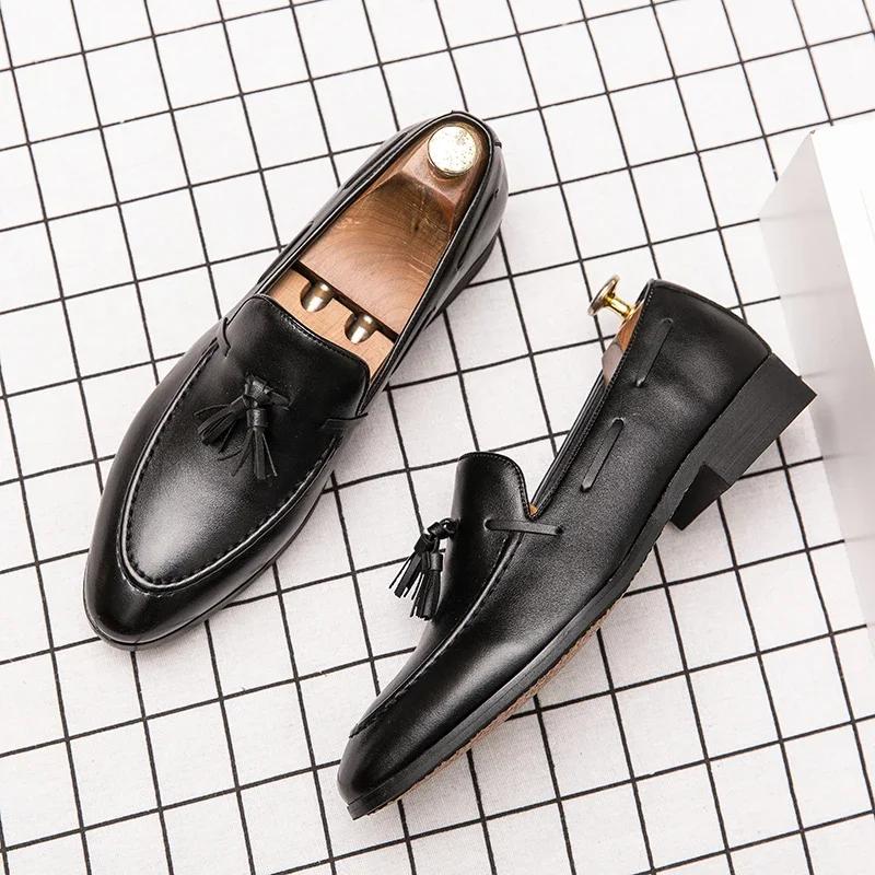 Classic Tassel Business Shoes Summer Loafers Shoes Men's Leisure Dress Loafers Fashion Outdoor Driving Shoes Famous Brand Luxury