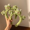 Green Cute Frog Plush Headband Hairband For Girls Hair Accessories Autumn Winter Animal Hair Hoop Bzel Women Headwear
