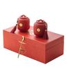 Red Lantern Ceramic Tea Canister (Pair)