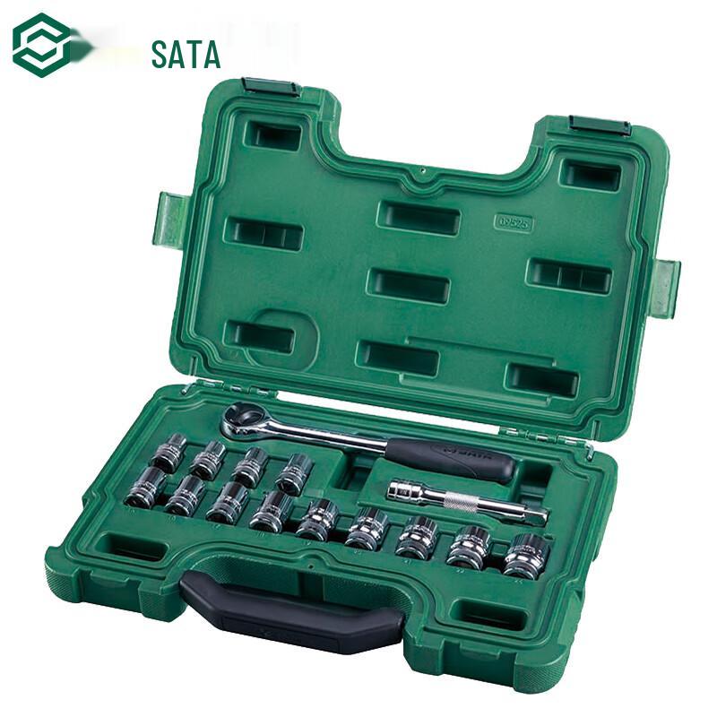 SATA 15-Piece 1/2-Inch Drive Socket Set