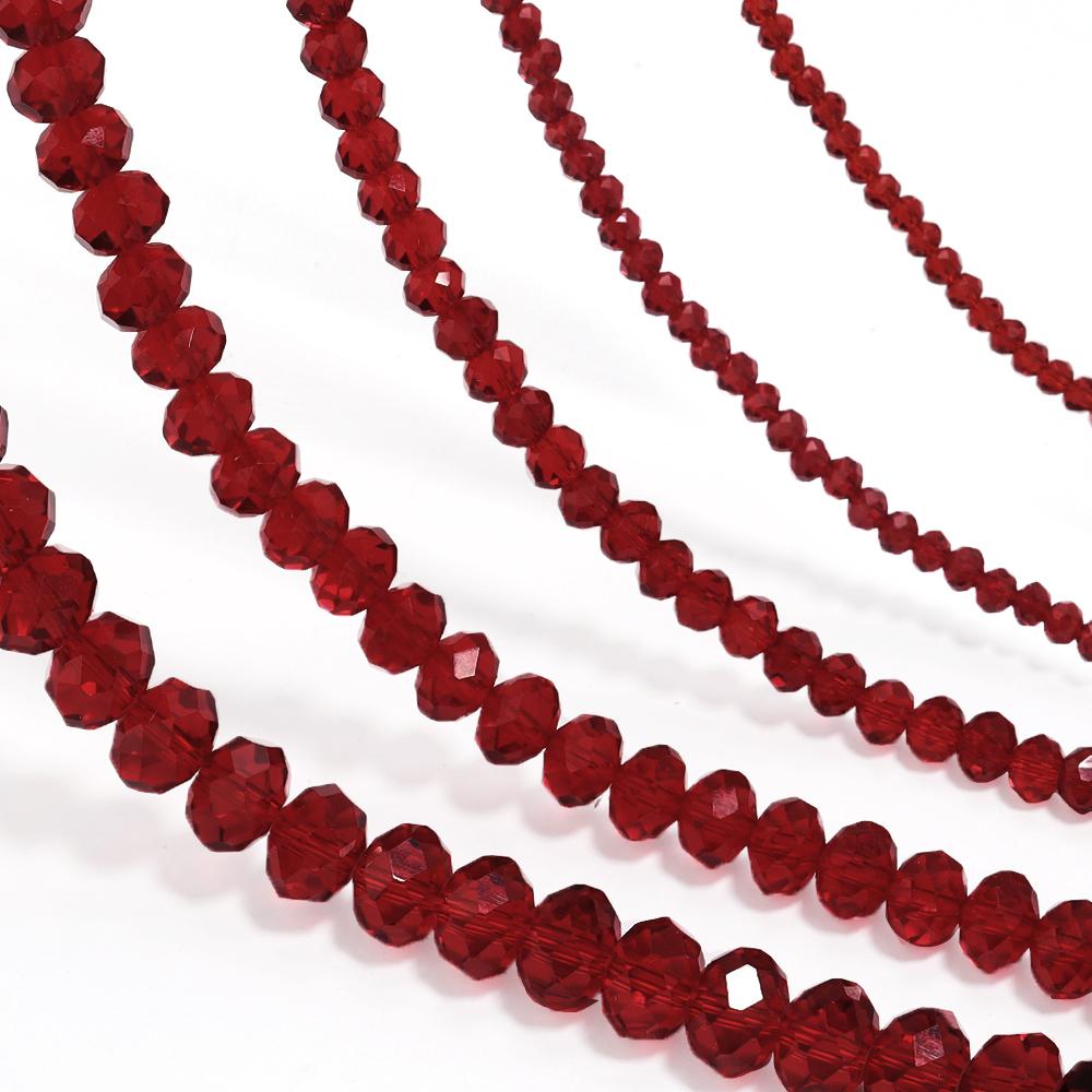 3/4/6/8/10mm Colorful Faceted Crystal Glass Beads Loose Spacer Beads For Jewelry Making DIY Bracelet Necklace Accessories