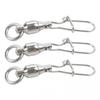 Stainless Steel Fishing Swivel Snap Connectors 3 Sizes 10 Pieces for Angling