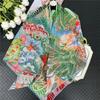 POBING Silk Cashmere Scarf Women Hand Rolled Shawls Fashion Printed Square Scarves Wraps Lady Bandana Big Hijabs Female Foulards