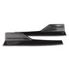 Pereche Universal Side Fuste Rocker Splitter Side Winglet Wing Diffuser Car Body Kit Negru lucios