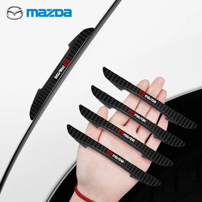 Para Mazda 4uds Pegatinas Protectoras de Goma para Bordes de Puerta de Coche Para Mazda 3 Alexa CX4 CX5 CX8 2 3 6 DJ BL BM GJ CX-5 CX5 CX-3 CX3 CX9 CX7