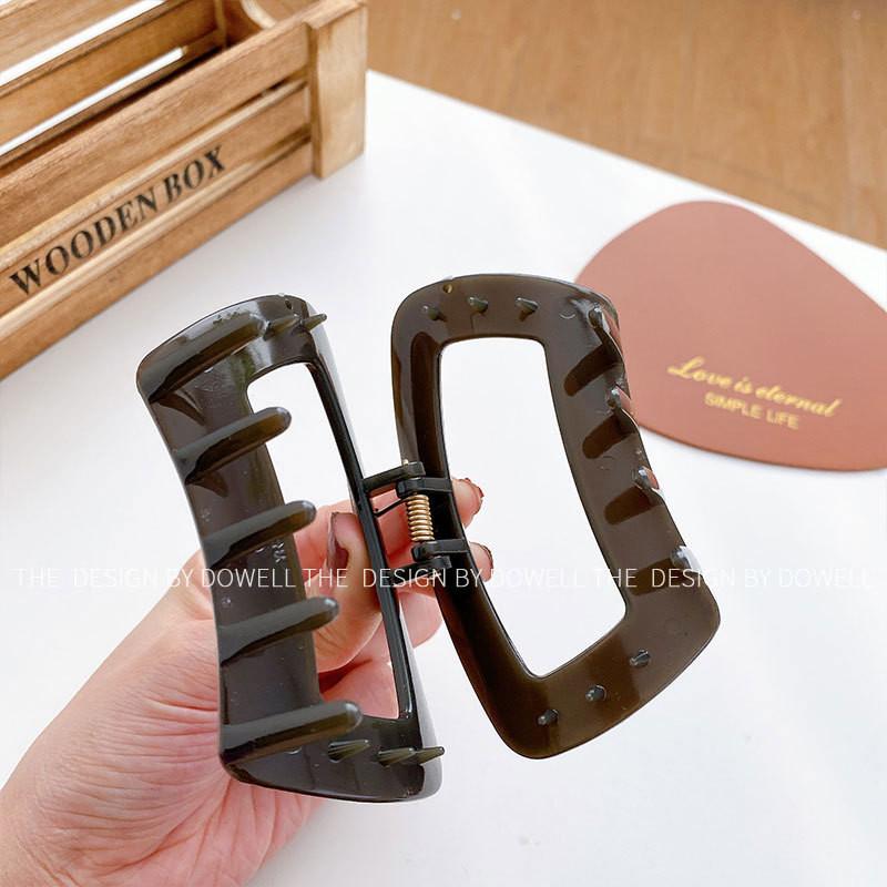 Elegant Vintage Hair Claw Clips For Women Handcrafted Minimalist Design In Deep Gray And More