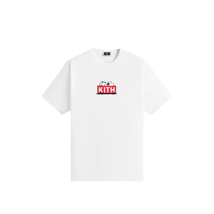 

Kith X Peanuts Doghouse Classic Logo Letter Round Neck Pullover Short Sleeve T-Shirt Men T-Shirts White KHM033385-101 M