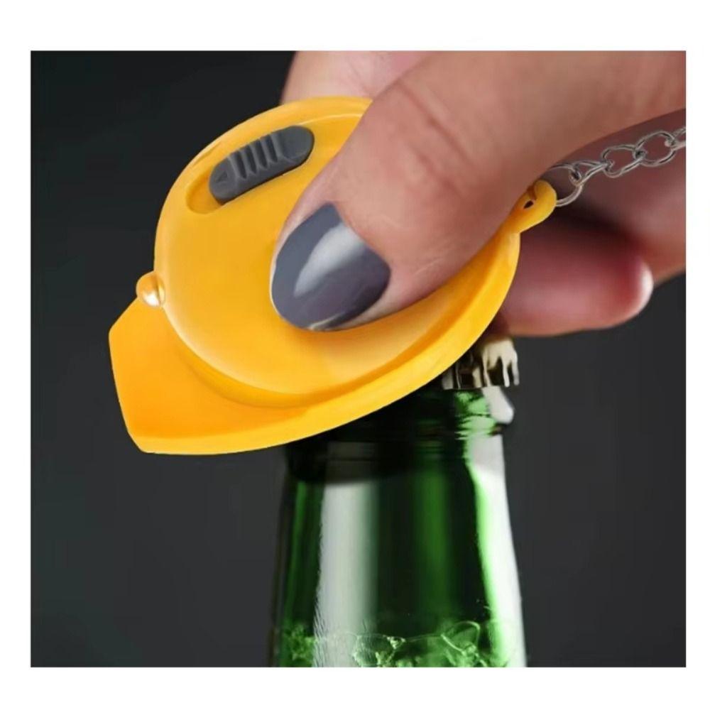 Compact Size LED Illuminated Keychains Multifunctional Bottle Opener Pendant Daily Gift Giving
