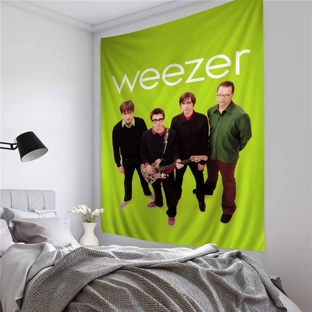 Textilien Unisex Weezer Music Band Hanging Bohemian Tapestry Hanging Tarot Hippie Wall Rugs Dorm Home Decor