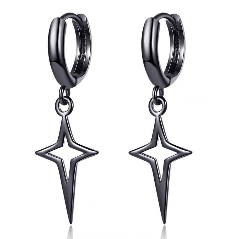 Trendy Unisex Star Earring Pendant with Hollow Design