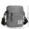 Herren Stilvolle Graue Nylon Umhängetasche - Kompakte Lässige Schulter Messenger mit Verstellbarem Riemen & Mehreren Reißverschlusstaschen für den Täglichen Gebrauch