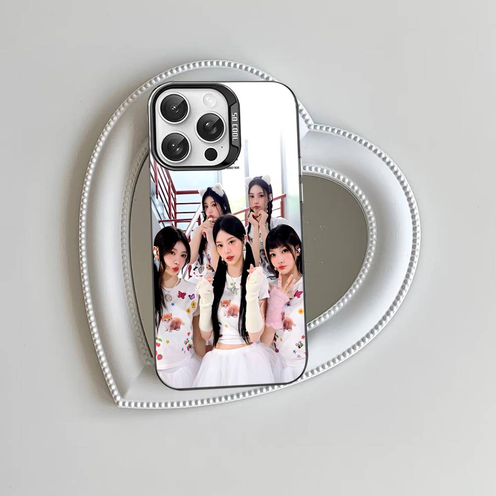 I-illit KPOP For Iphone 15 14 13 Plus 17 16 12 11 Pro Max Matte Colored Silver Luxury Phone Cover iPhone 15 pro
