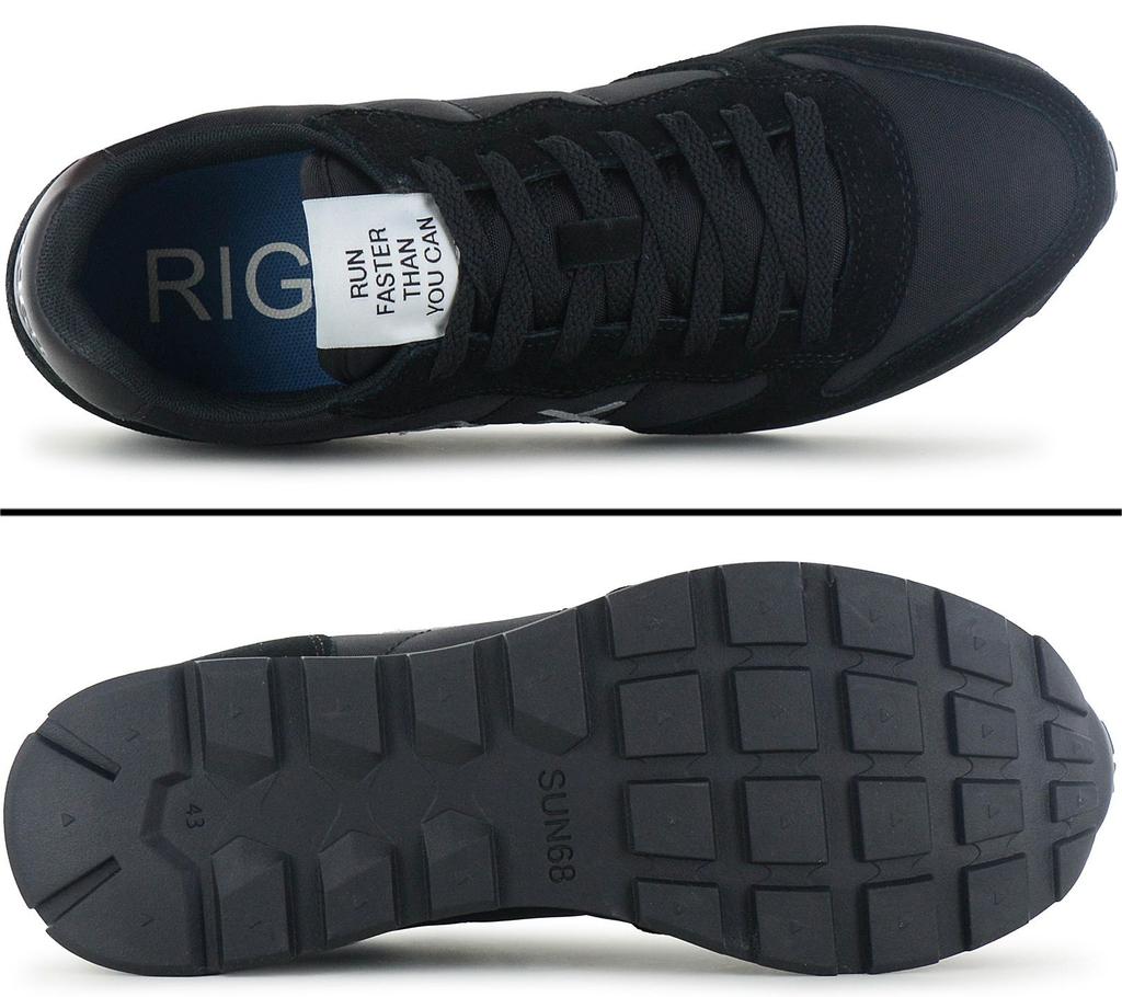 SUN68 Tom Solid - Herren Sneakers Schuhe Schwarz Z36101-1199 ORIGINAL