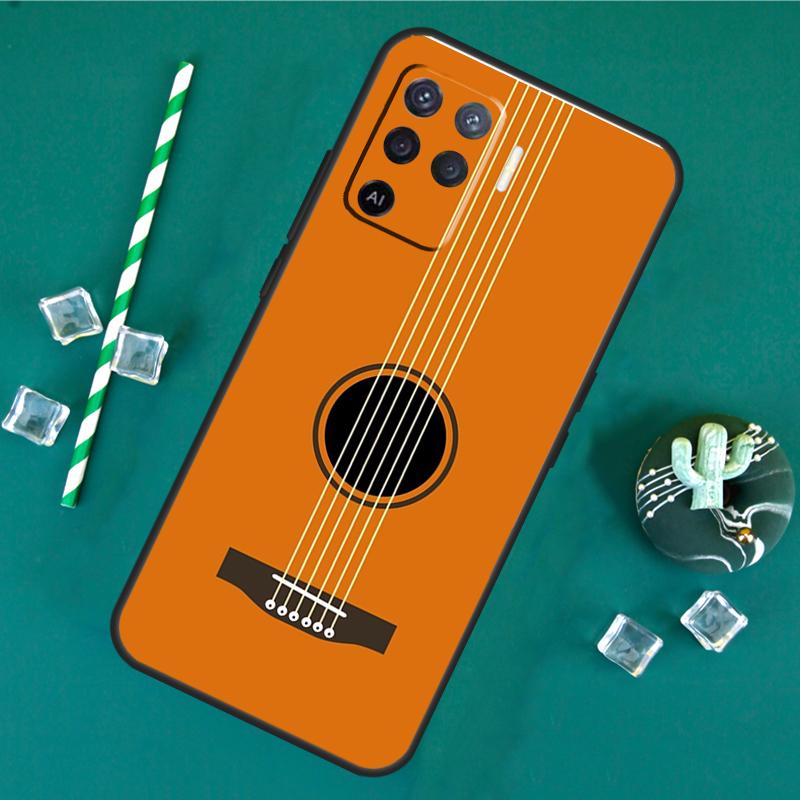 

Guitar Music Case For Oppo A60 A40 A80 A16 A76 A96 A18 A38 A58 A78 A98 A91 A15 A17 A74 A94 A54 A57S Cover OPPO A54s