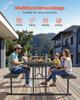Picnic Table Foldable Steel Camping Table Chair Garden Indoor Outdoor