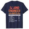 Studio Audio Engineer Rate Sound Guy Tech T-shirt Oversized Short-sleeved Shirt Harajuku Y2K Clothing Men's T-shirt