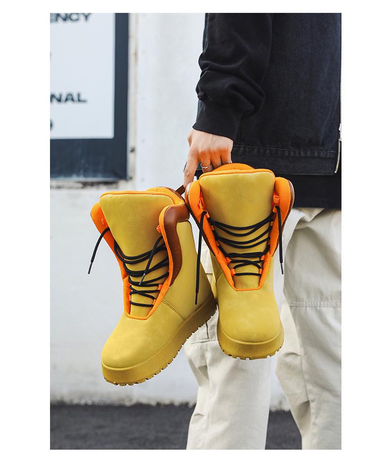 2025 Men's High-Top Autumn Boots - Thick-Soled Casual Plaster Boots Y01