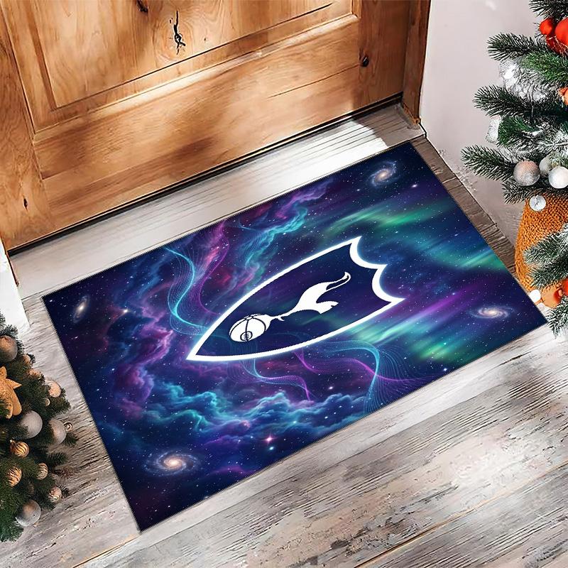 Tottenham Hotspur Bedrukte Flanellen Vloerkleed Antislip Zacht Polyester Vloerkleed Binnen Decoratie Mat voor Slaapkamer Woonkamer Bank