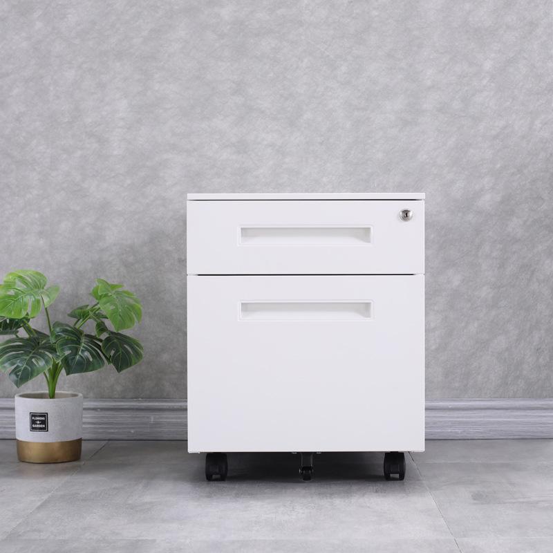 Mobile Metal Filing Cabinet with Lock - Under Desk Office Storage Drawer