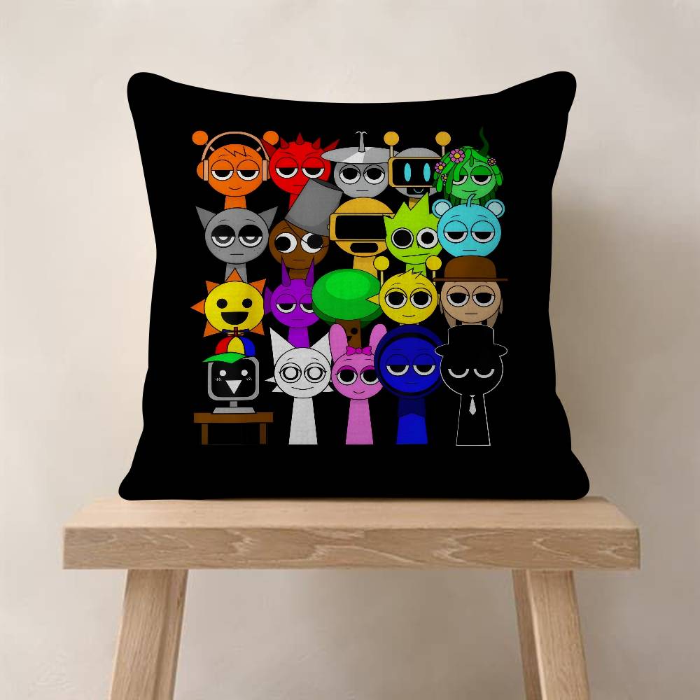 Game SSprunki Fun Personalized Pillow Dust Cover Bedroom Kids Party Decoration Pillowcase Birthday Children Gift