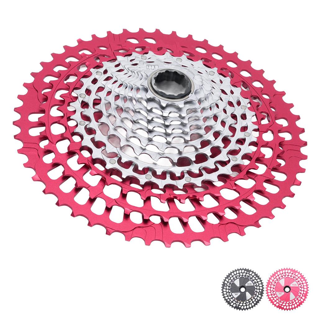 Bike Cassette Ultra Light 10 to 50T 12 Speed CNC Hollow Bicycle Cassette Flywheel Replacement for XD