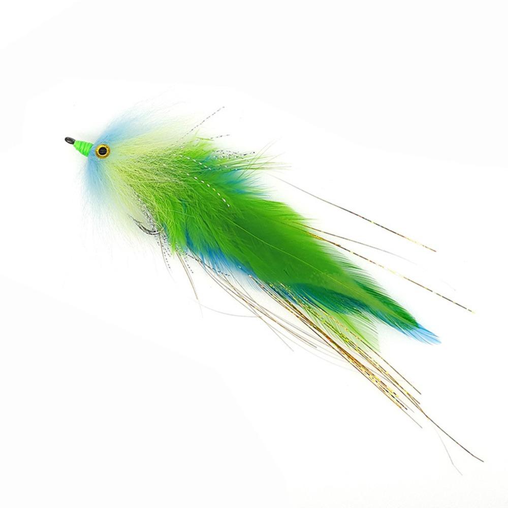 Colorful Ribbon Fly Fish Tuna Lures Flash Line Squid Skirt Lure  Freshwater Saltwater