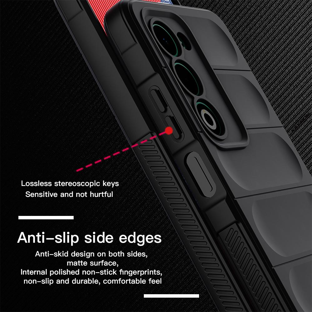 KEYSION Shockproof Matte Phone Case for OPPO A5 4G 5G Anti-skid Soft Silicone Phone Back Cover for OPPO A5 5G