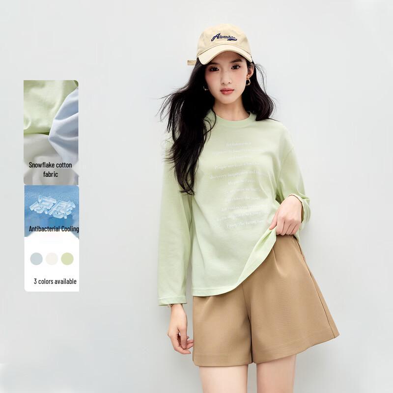 

Qiusbiyiren Women s Loose Fit Letter Print T-Shirt L