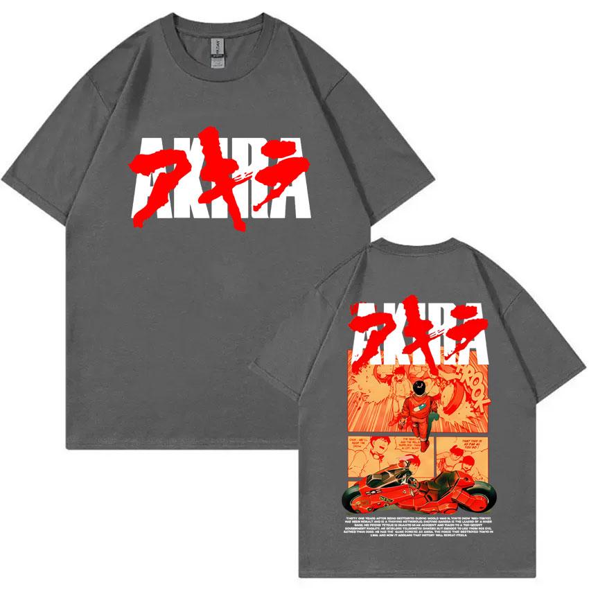 Japanese Science Fiction Cartoon Movie Anime Akira Shotaro Kaneda Graphic T Shirts Unisex Women Cotton Vintage Oversized T-shirts