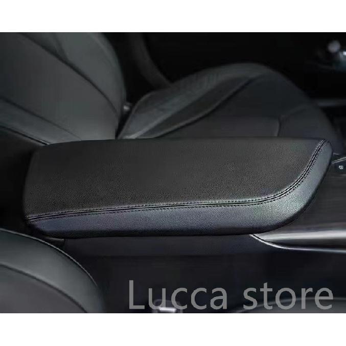 

Замшевая основа для Toyota Camry 2018-2022, аксессуары, кожаный центральный подлокотник, защитный рукав, декоративная коробка чёрный