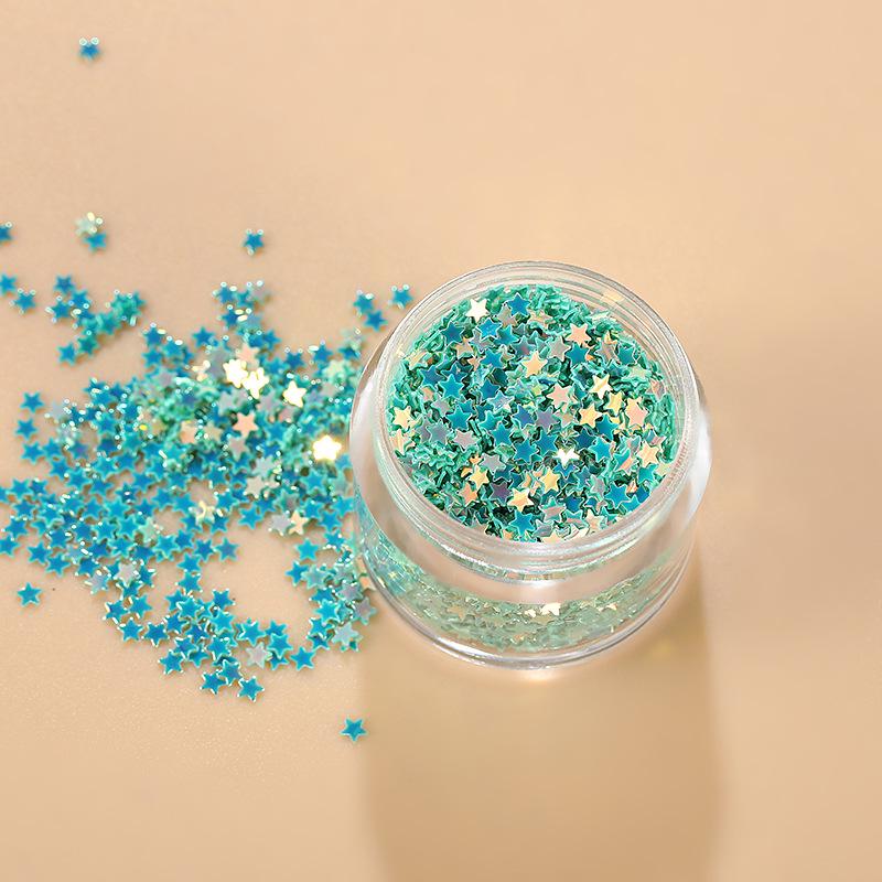 Korean Laser Star Nail Art Stickers: Trendy Handmade Glitter Decorations