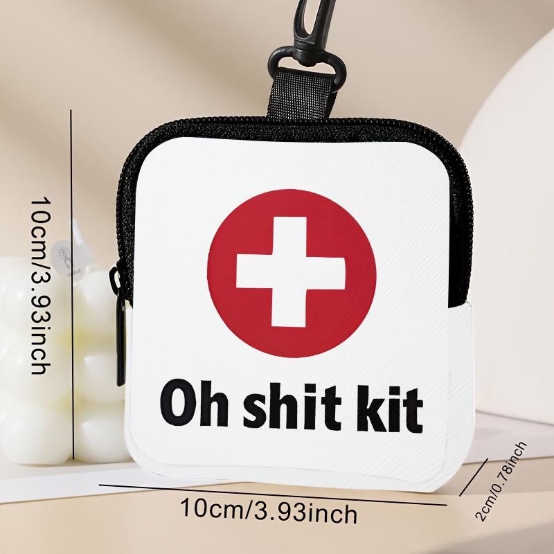 Hochlandrinder-Druck Münzbörse Wasserdicht Kunstleder Reißverschluss Aufbewahrungstasche Multifunktionale Mini-Kopfhörertasche