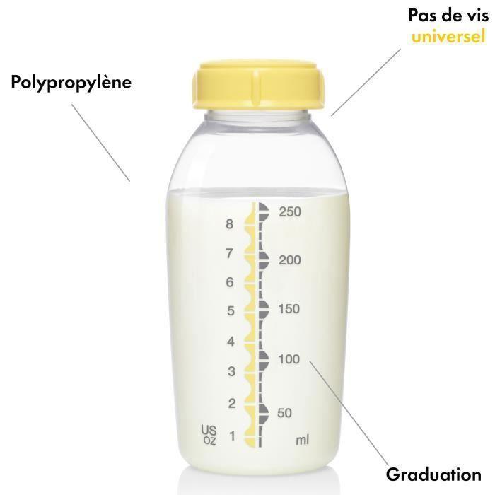 Biberons Medela - Lot De 2 - 250ml - Pour Conservation Et Repas De Bébé