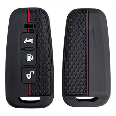 Silicone Motorcycle Key Case For Piaggio Beverly 400 Beverly400 Remote Cover Shell Keychain Fob Accessories