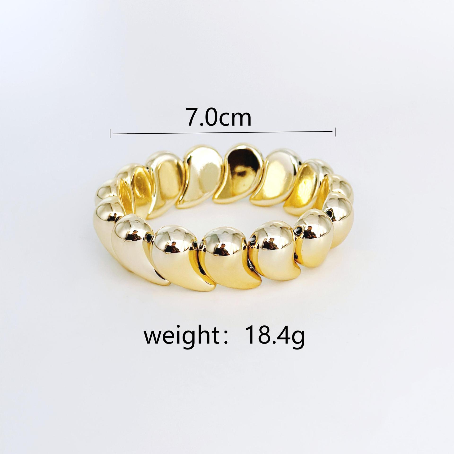 

Модный браслет, браслет с каплями воды, эластичный браслет с каплями воды из золота и серебра золотой