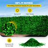 VEVOR Artificial Boxwood Panel UV 6pcs Boxwood Hedge Wall Panels, Artificial Grass Backdrop Wall 20" X 20" 4 Cm Green Grass Wall