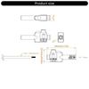 No Welding Need 4mm Banana Plugs Connector Fast Release 4mm Test Leads Connector Quick Fixing for Multimeter Leads
