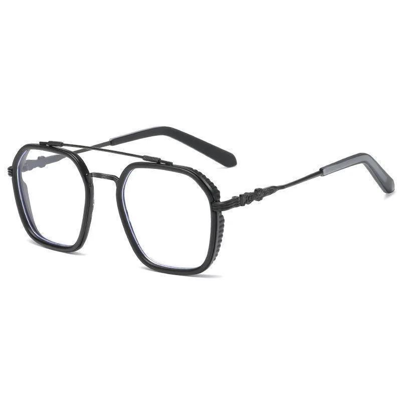 1Pcs Blue Light Blocking Fashion Clear Glasses Black Square High-End Glasses Men Optical Frame Eyeglasses Anti-Radiation