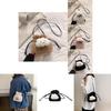 Adorable Plush Bucket Bag For Women Stylish Soft Pu Crossbody Purse In Black White Pink Khaki